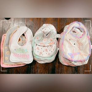 Baby girl bibs